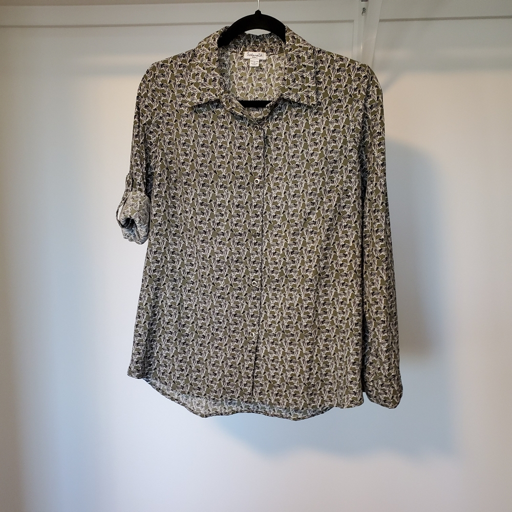 Splendid mini zebra print blouse
